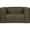 Fauteuil Bean Recycle Leer - Army - Loft24.nl
