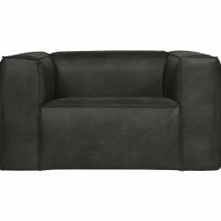 Fauteuil Bean Recycle Leer - Zwart - Loft24.nl