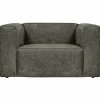 Fauteuil Bean Structure Velvet - Waterplant - Loft24.nl