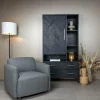 Fauteuil Bradfort Geweven - Grijs - Loft24.nl
