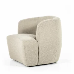 Fauteuil Charlotte Bouclé Taupe - Loft24.nl