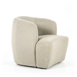 Fauteuil Charlotte Bouclé Taupe - Loft24.nl