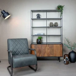 Fauteuil Civo PU - Antraciet - Loft24.nl