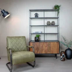 Fauteuil Civo PU - Groen - Loft24.nl