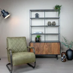 Fauteuil Civo PU - Groen - Loft24.nl