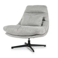 Fauteuil Cooper met kussen - Grijs - Loft24.nl