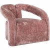 Fauteuil Dana Chenille - Roze - Loft24.nl