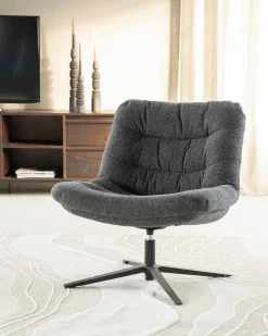 Fauteuil Danica - Antraciet Baquer - Loft24.nl