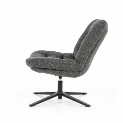 Fauteuil Danica - Antraciet Baquer - Loft24.nl