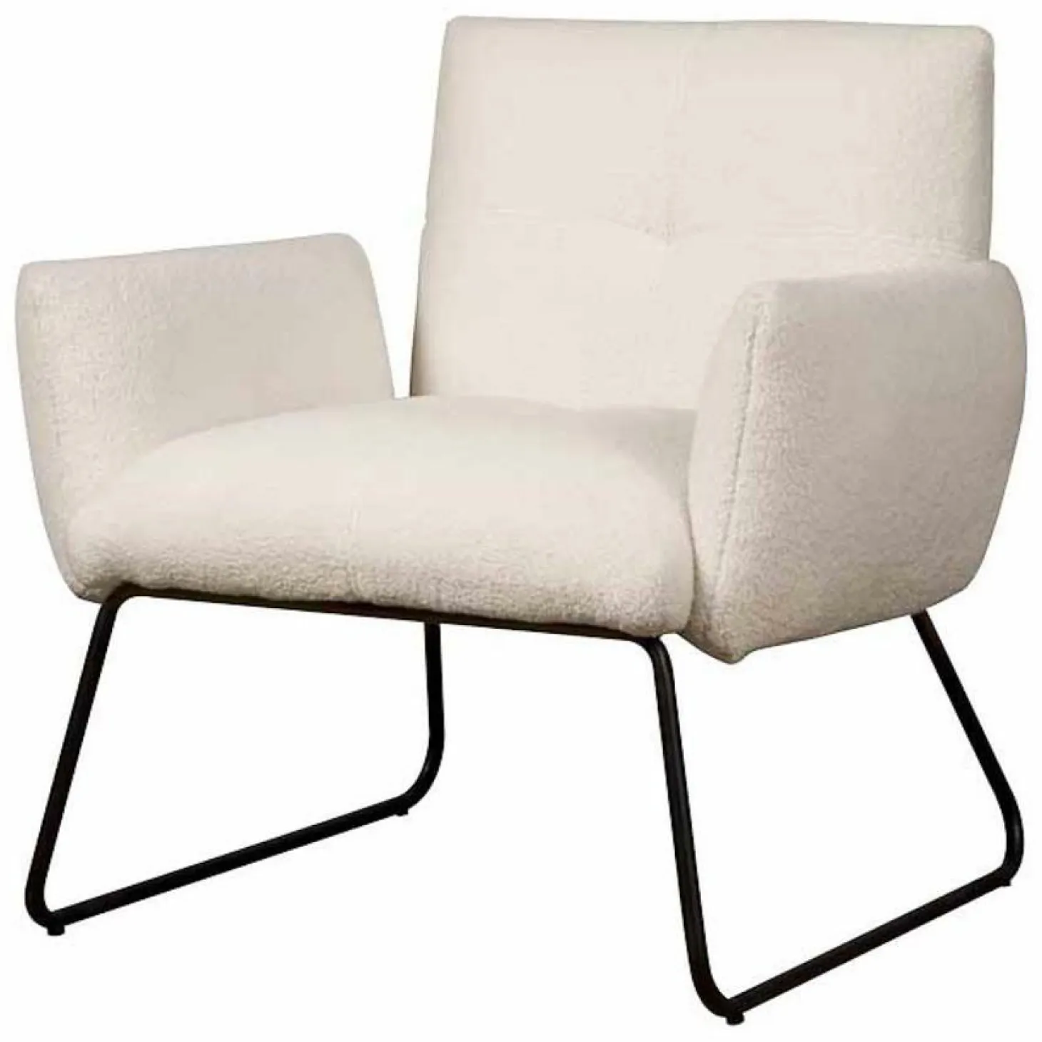 Fauteuil Dante Teddy - Wit - Loft24.nl