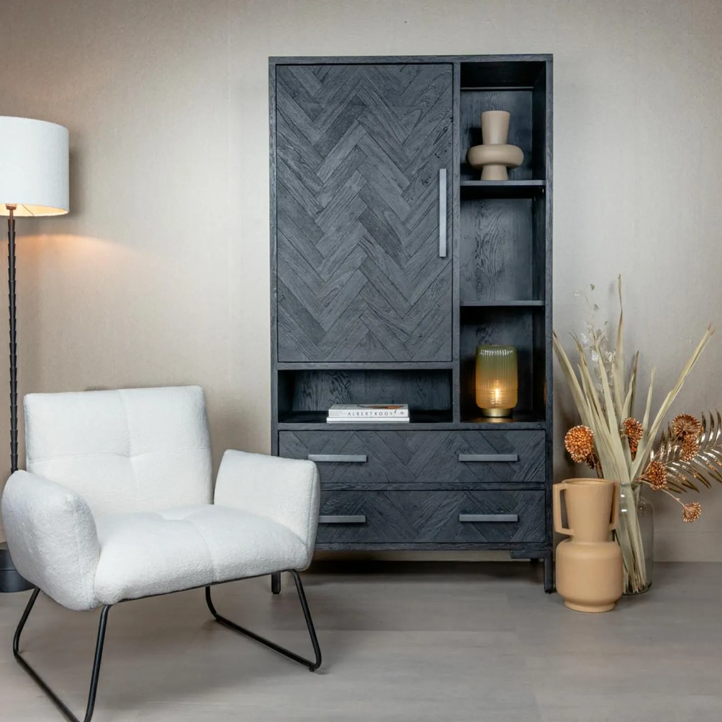 Fauteuil Dante Teddy - Wit - Loft24.nl