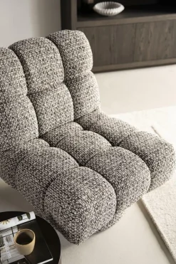 Fauteuil Fenna Geweven stof - Taupe - Loft24.nl