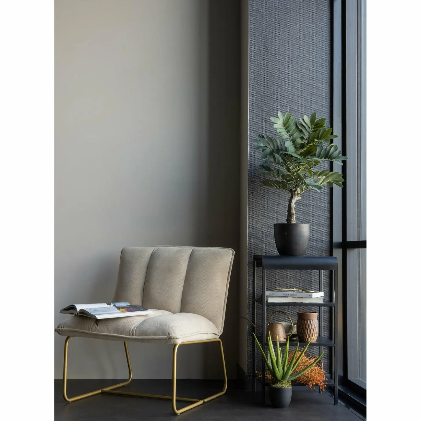 Fauteuil Fie Rib - Zand - Loft24.nl