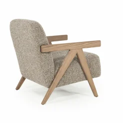 Fauteuil Francis Grove Bouclé - Taupe - Loft24.nl