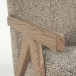 Fauteuil Francis Grove Bouclé - Taupe - Loft24.nl