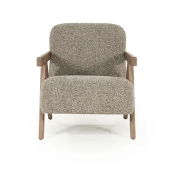 Fauteuil Francis Grove Bouclé - Taupe - Loft24.nl