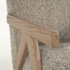 Fauteuil Francis Grove Bouclé - Taupe - Loft24.nl