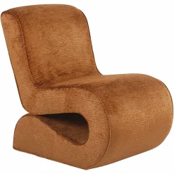 Fauteuil Frankie Chenille - Cognac - Loft24.nl
