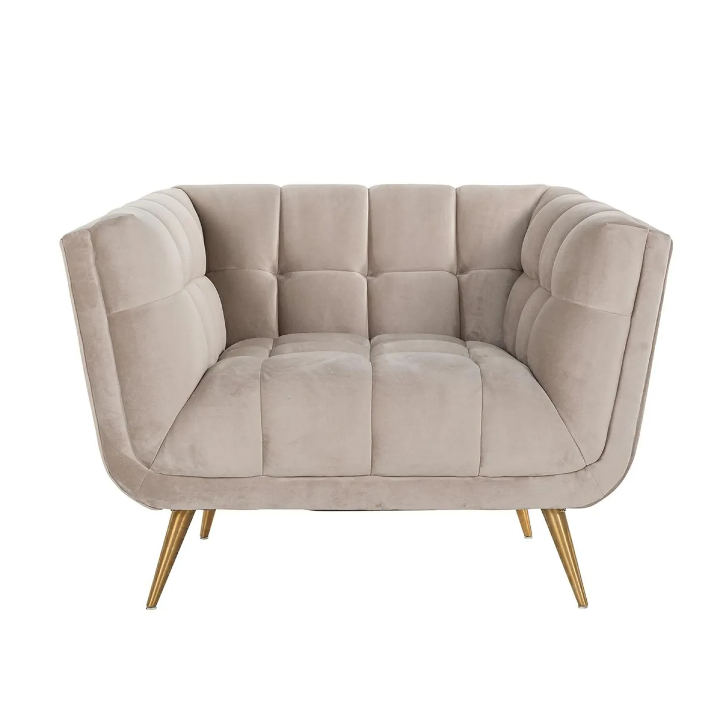 Fauteuil Huxley Velvet - Khaki - Loft24.nl