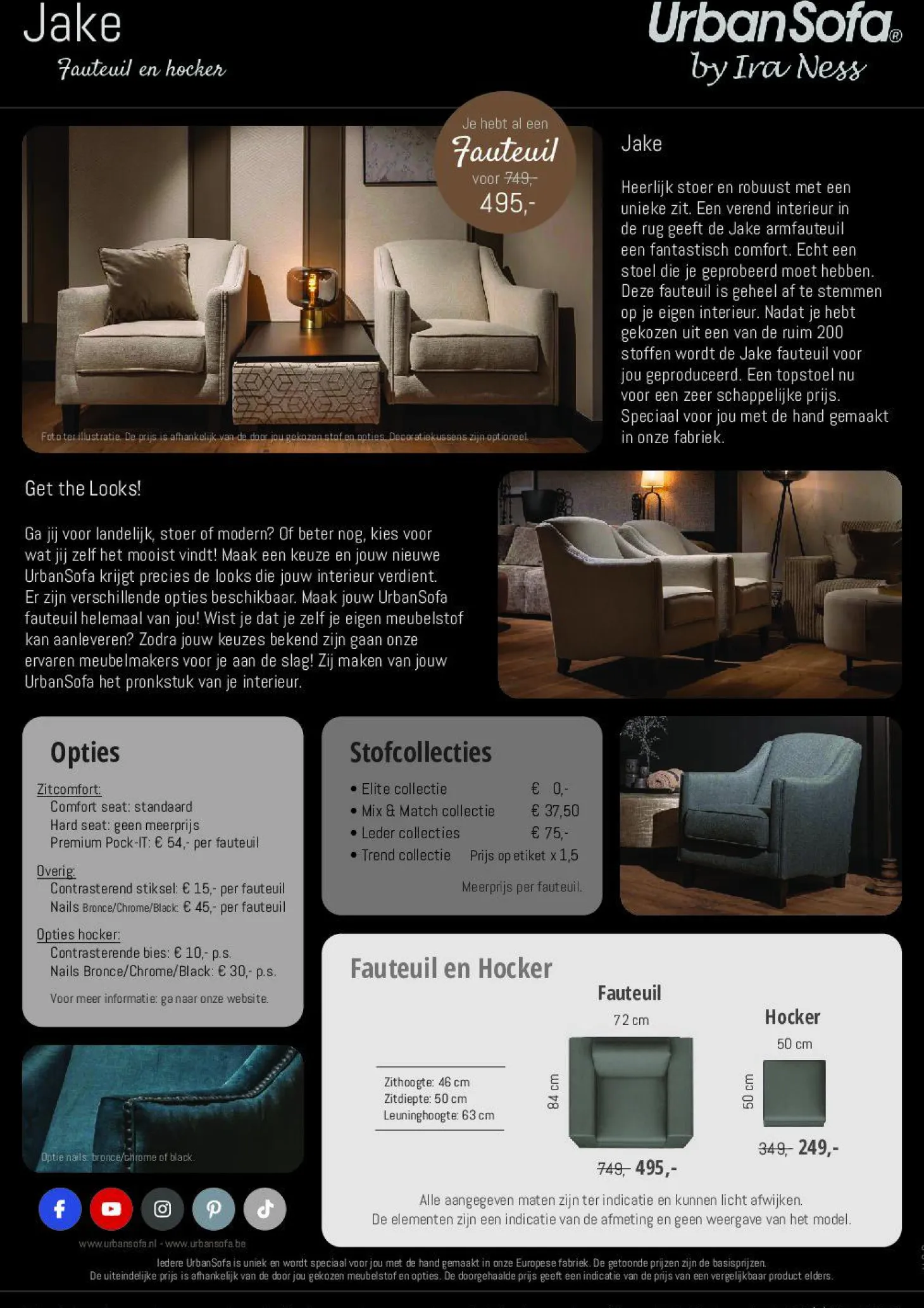 Fauteuil Jake - zelf samenstellen - Loft24.nl