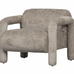 Fauteuil Lenny Structure Velvet - Zand - Loft24.nl