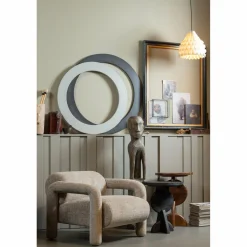 Fauteuil Lenny Structure Velvet - Zand - Loft24.nl