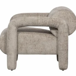 Fauteuil Lenny Structure Velvet - Zand - Loft24.nl