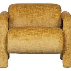 Fauteuil Lenny Structure Velvet - Goud - Loft24.nl