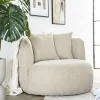 Fauteuil Louis Bouclé - Zand - Loft24.nl