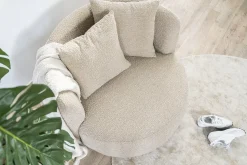 Fauteuil Louis Bouclé - Zand - Loft24.nl