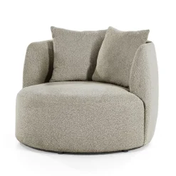 Fauteuil Louis Bouclé - Zand - Loft24.nl