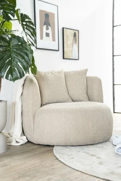 Fauteuil Louis Bouclé - Zand - Loft24.nl