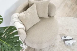 Fauteuil Louis Bouclé - Zand - Loft24.nl