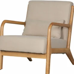 Fauteuil Mark Geweven stof - Naturel - Loft24.nl