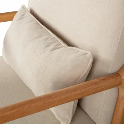 Fauteuil Mark Geweven stof - Naturel - Loft24.nl