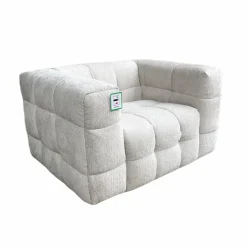 Fauteuil Merrol Chenille - Crème - Loft24.nl