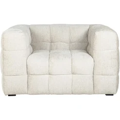 Fauteuil Merrol Chenille - Crème - Loft24.nl