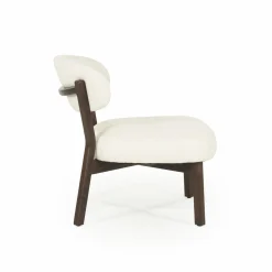 Fauteuil Mikky Eikenhout en stof Beige / Bruin - Loft24.nl
