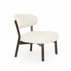 Fauteuil Mikky Eikenhout en stof Beige / Bruin - Loft24.nl