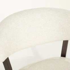 Fauteuil Mikky Eikenhout en stof Beige / Bruin - Loft24.nl