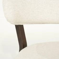 Fauteuil Mikky Eikenhout en stof Beige / Bruin - Loft24.nl