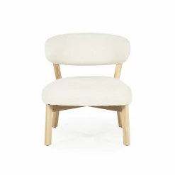 Fauteuil Mikky Eikenhout en stof Beige / Naturel - Loft24.nl