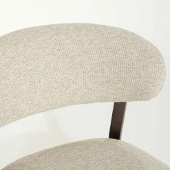 Fauteuil Mikky Eikenhout en stof Beige / Naturel - Loft24.nl