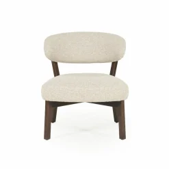 Fauteuil Mikky Eikenhout en stof Beige / Naturel - Loft24.nl