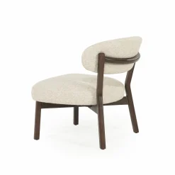 Fauteuil Mikky Eikenhout en stof Beige / Naturel - Loft24.nl