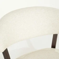 Fauteuil Mikky Eikenhout en stof Beige / Naturel - Loft24.nl