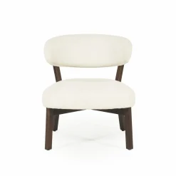 Fauteuil Mikky Eikenhout en stof Beige / Naturel - Loft24.nl