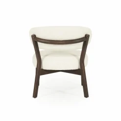 Fauteuil Mikky Eikenhout en stof Beige / Naturel - Loft24.nl