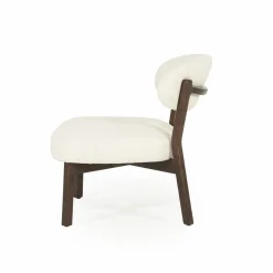 Fauteuil Mikky Eikenhout en stof Beige / Naturel - Loft24.nl