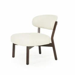 Fauteuil Mikky Eikenhout en stof Beige / Naturel - Loft24.nl